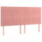 Preview: Boxspringbett mit Matratze Rosa 200x200 cm Samt