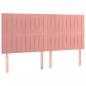 Preview: Boxspringbett mit Matratze Rosa 200x200 cm Samt