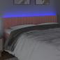 Preview: LED Kopfteil Rosa 180x5x78/88 cm Samt