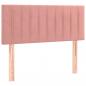 Preview: Boxspringbett mit Matratze Rosa 100x200 cm Samt