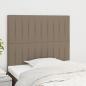 Preview: ARDEBO.de - Kopfteile 2 Stk. Taupe 100x5x78/88 cm Stoff