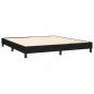 Preview: Boxspringbett mit Matratze & LED Schwarz 160x200 cm Stoff