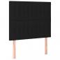 Preview: Kopfteile 2 Stk. Schwarz 80x5x78/88 cm Stoff