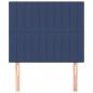 Preview: Kopfteile 2 Stk. Blau 80x5x78/88 cm Stoff