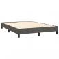 Preview: Boxspringbett mit Matratze Dunkelgrau 140x190 cm Samt