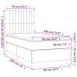 Preview: Boxspringbett mit Matratze Schwarz 90x190 cm Samt