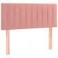 Preview: Boxspringbett mit Matratze Rosa 100x200 cm Samt