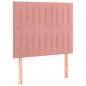 Preview: Boxspringbett mit Matratze Rosa 90x200 cm Samt