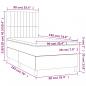 Preview: Boxspringbett mit Matratze Rosa 90x190 cm Samt