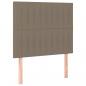 Preview: LED Kopfteil Taupe 100x5x118/128 cm Stoff