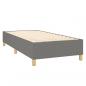 Preview: Boxspringbett mit Matratze Dunkelgrau 80x200 cm Stoff