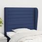 Preview: ARDEBO.de - Kopfteil mit Ohren Blau 83x23x118/128 cm Stoff