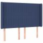 Preview: LED Kopfteil Blau 147x16x118/128 cm Stoff