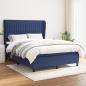 Preview: ARDEBO.de - Boxspringbett mit Matratze Blau 140x190 cm Stoff