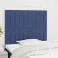 Preview: ARDEBO.de - Kopfteile 2 Stk. Blau 100x5x78/88 cm Stoff