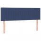 Preview: Boxspringbett mit Matratze Blau 140x200 cm Stoff