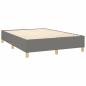 Preview: Boxspringbett mit Matratze & LED Dunkelgrau 140x200 cm Stoff