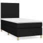 Preview: Boxspringbett mit Matratze Schwarz 100x200 cm Stoff