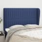 Preview: ARDEBO.de - Kopfteil mit Ohren Blau 147x23x118/128 cm Stoff