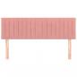 Preview: Kopfteile 2 Stk. Rosa 72x5x78/88 cm Samt