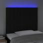 Preview: LED Kopfteil Schwarz 100x5x118/128 cm Stoff 