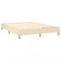 Preview: Boxspringbett mit Matratze Creme 140x190 cm Stoff