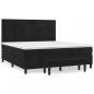 Preview: Boxspringbett mit Matratze Schwarz 160x200 cm Samt