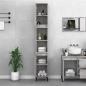 Preview: Badschrank Grau Sonoma 30x30x190 cm Holzwerkstoff