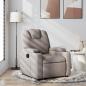 Preview: ARDEBO.de - Relaxsessel Taupe Stoff