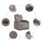 Preview: Relaxsessel Taupe Stoff