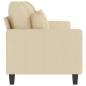 Preview: 3-Sitzer-Sofa Creme 180 cm Stoff