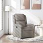 Preview: ARDEBO.de - Relaxsessel Taupe Stoff