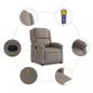 Preview: Massagesessel Taupe Stoff