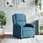 Preview: ARDEBO.de - Relaxsessel Blau Samt