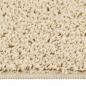 Preview: Shaggy-Teppich Creme 80x150 cm Rutschfest