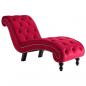 Preview: Chaiselongue Rot Samt