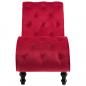 Preview: Chaiselongue Rot Samt