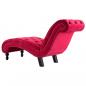 Preview: Chaiselongue Rot Samt