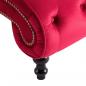 Preview: Chaiselongue Rot Samt