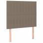 Preview: LED Kopfteil Taupe 90x5x118/128 cm Stoff