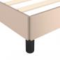 Preview: Bettgestell Cappuccino-Braun 80x200 cm Kunstleder