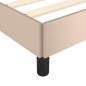 Preview: Bettgestell Cappuccino-Braun 100x200 cm Kunstleder