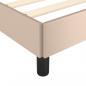 Preview: Bettgestell Cappuccino-Braun 90x190 cm Kunstleder