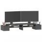 Preview: Monitorständer Grau 100x27,5x15 cm Massivholz Kiefer