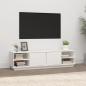 Preview: ARDEBO.de - TV-Schrank Weiß 156x40x40 cm Massivholz Kiefer