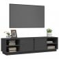 Preview: TV-Schrank Grau 156x40x40 cm Massivholz Kiefer