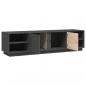 Preview: TV-Schrank Grau 156x40x40 cm Massivholz Kiefer