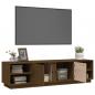 Preview: TV-Schrank Honigbraun 156x40x40 cm Massivholz Kiefer