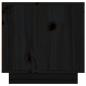 Preview: TV-Schrank Schwarz 156x40x40 cm Massivholz Kiefer