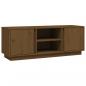 Preview: TV-Schrank Honigbraun 110x35x40,5 cm Massivholz Kiefer